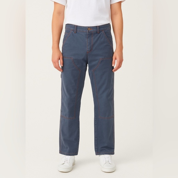 BDG Urban Outfitters Carpenter Workwear Pants Size 31 Blue Straight Leg Utility - Picture 1 of 2